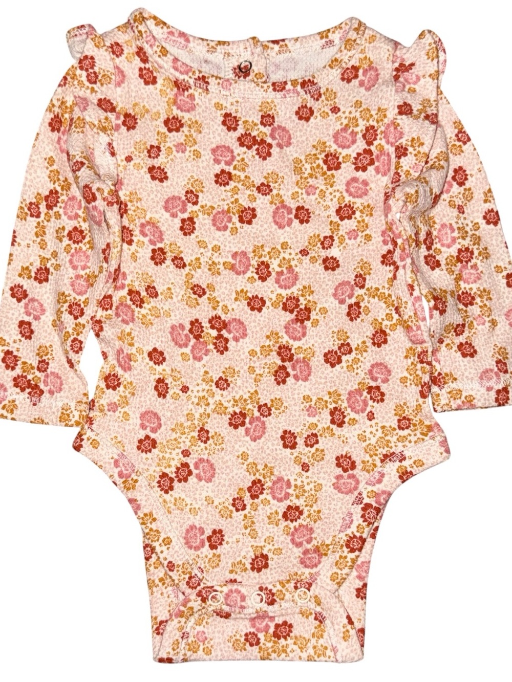 Old Navy Long-Sleeve Ruffle-Trim Thermal Bodysuit for Baby